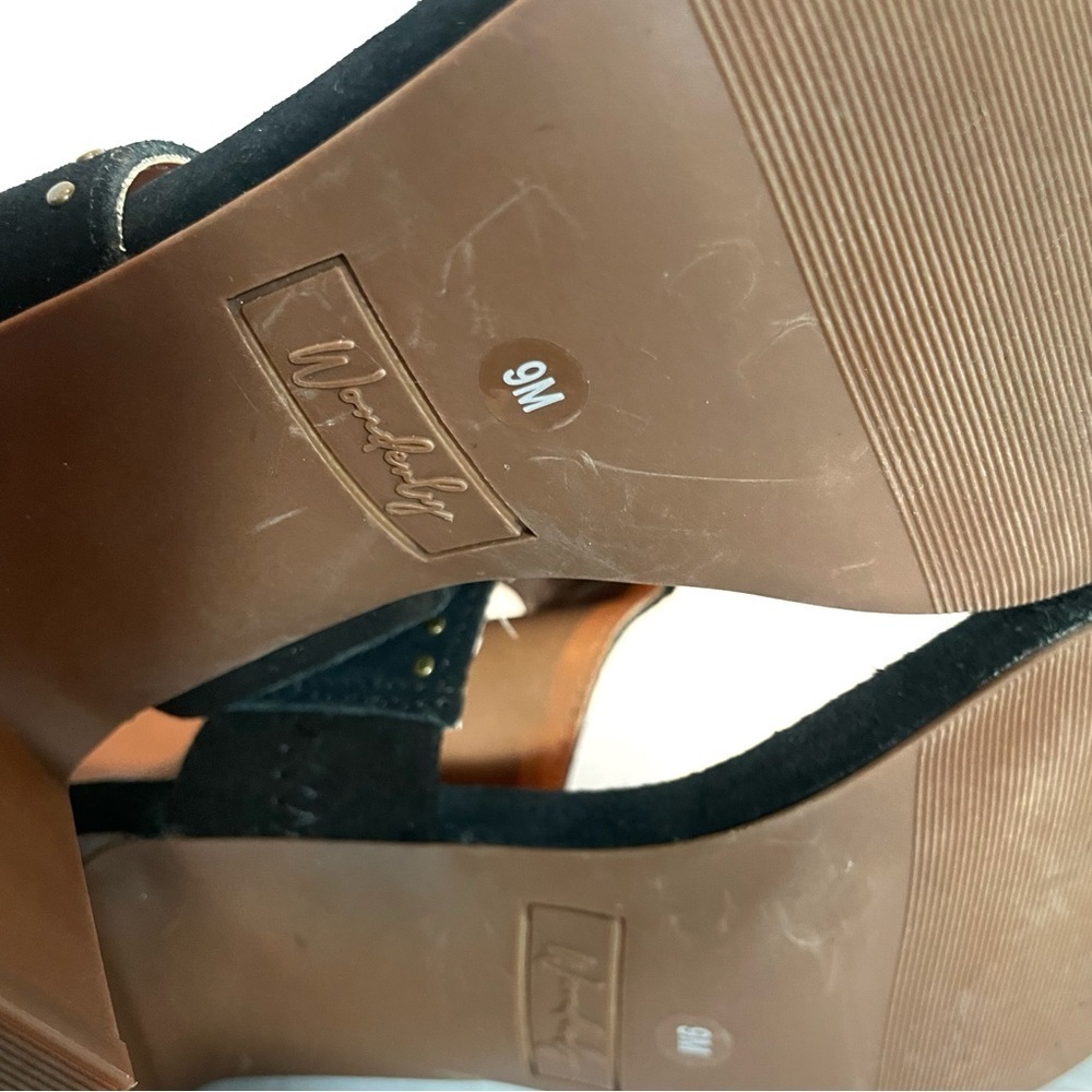 Wonderly Black Studded Block Heel Sandals Ankle Strap Boho Chic Summer
Size 9M - Picture 8 of 10